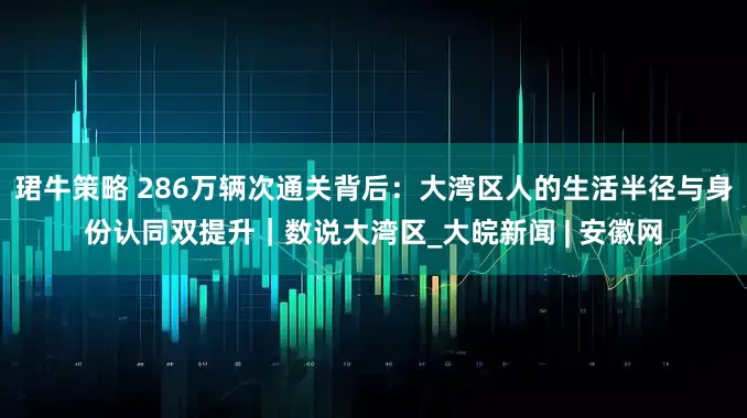 珺牛策略 286万辆次通关背后：大湾区人的生活半径与身份认同双提升｜数说大湾区_大皖新闻 | 安徽网