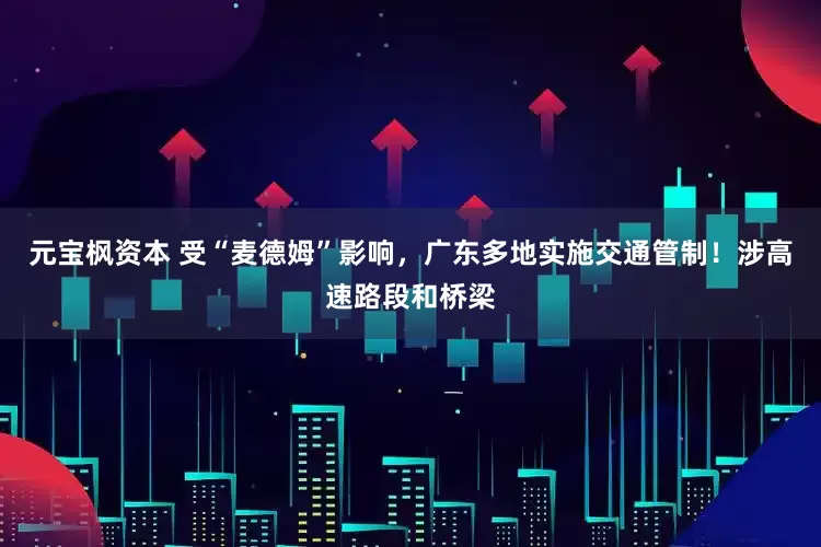 元宝枫资本 受“麦德姆”影响,广东多地实施交通管制!涉高速路段和桥梁